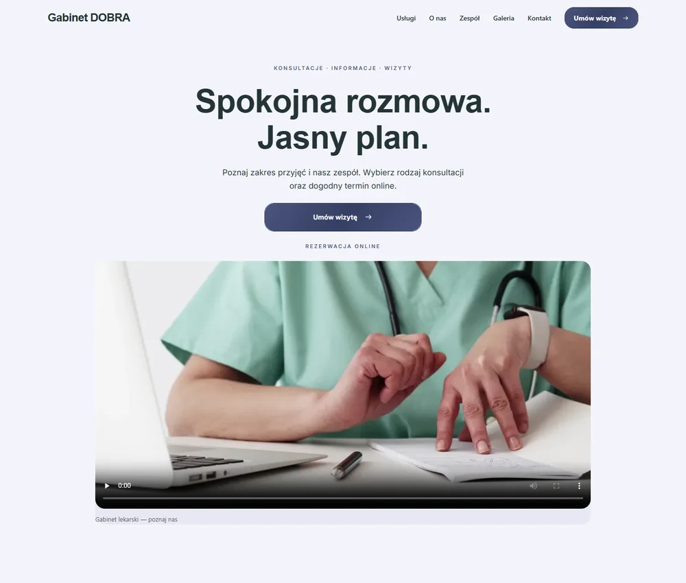 Pierwszy ekran Mgła Studio