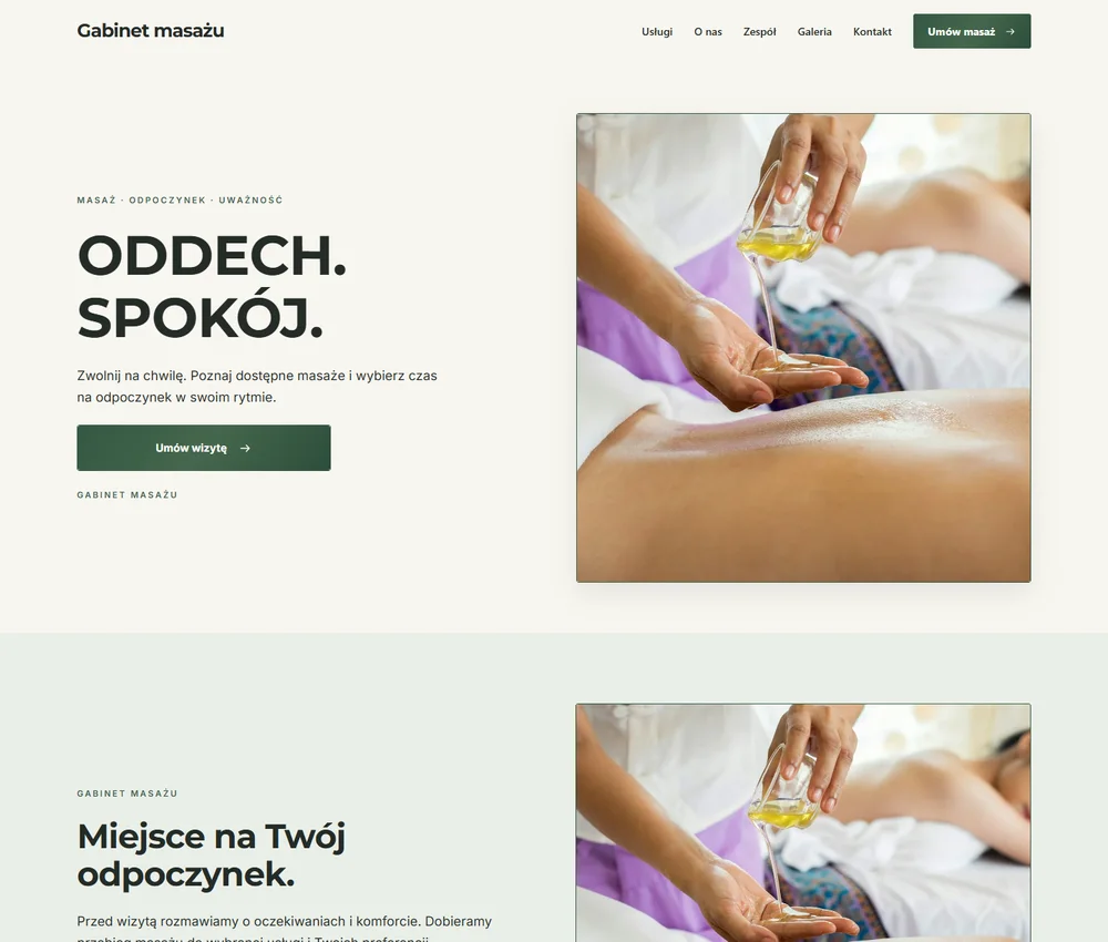 Pierwszy ekran Ivory Studio Split