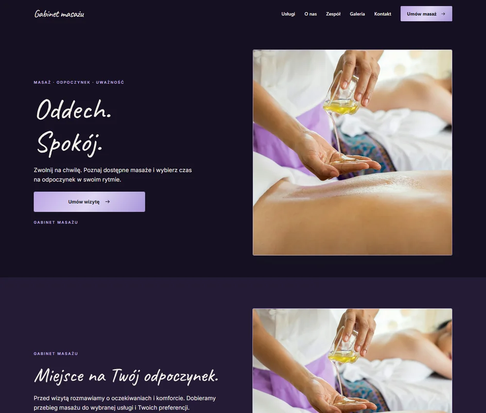 Pierwszy ekran Violet Signature Split