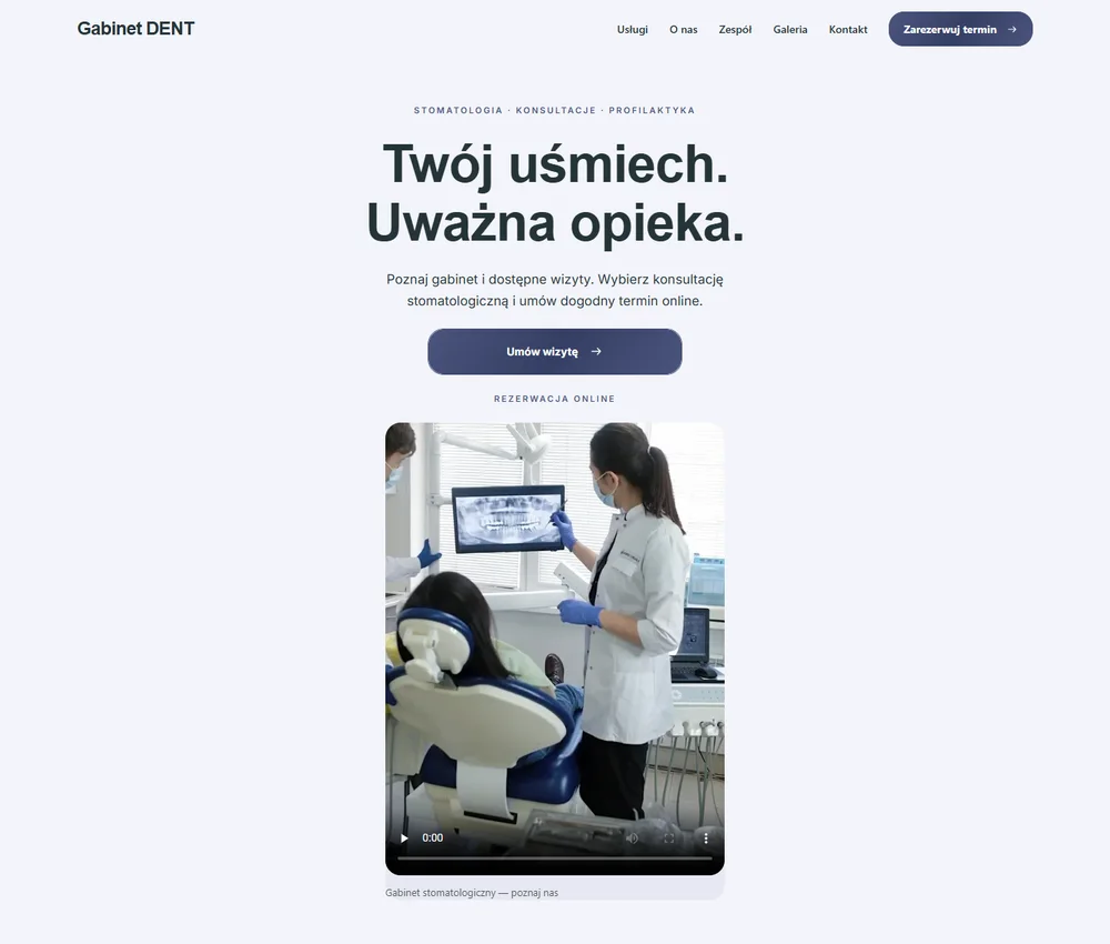 Pierwszy ekran Mgła Studio