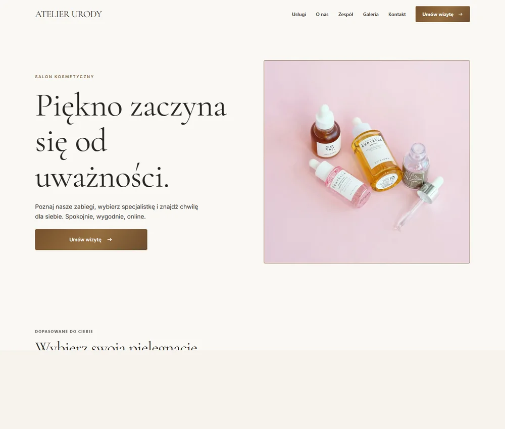 Pierwszy ekran Ivory Studio