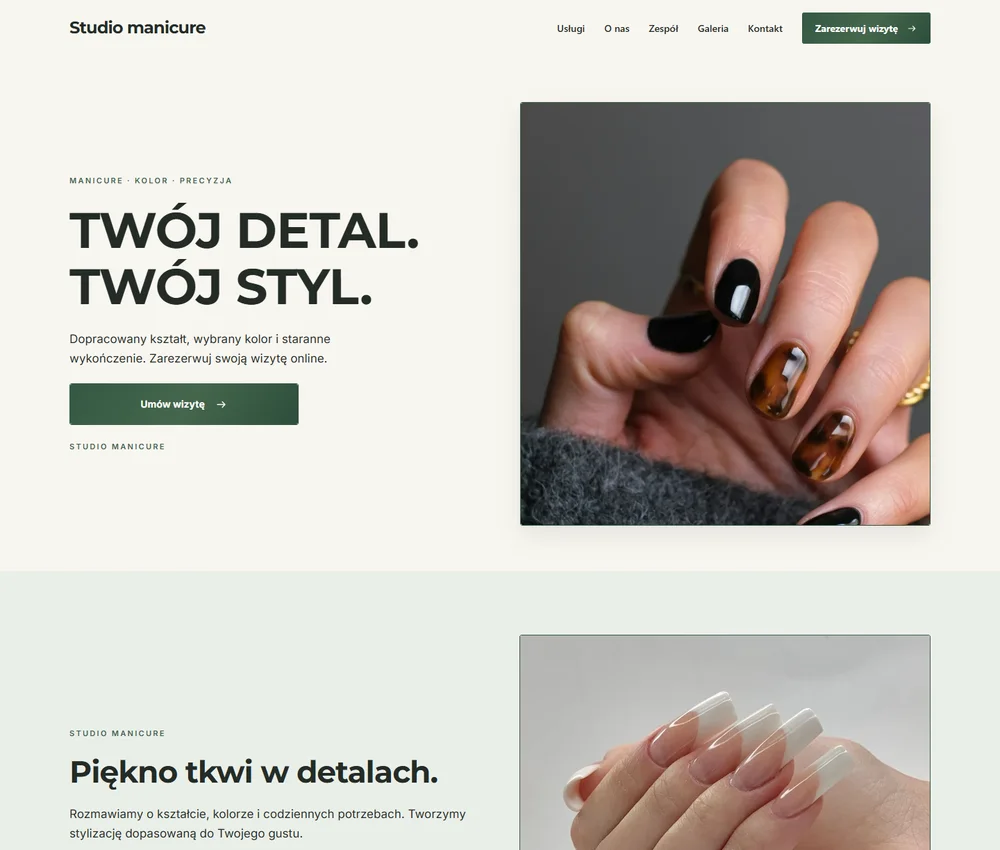 Pierwszy ekran Ivory Studio Split
