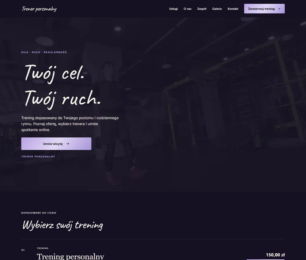 Pierwszy ekran Violet Signature Panorama